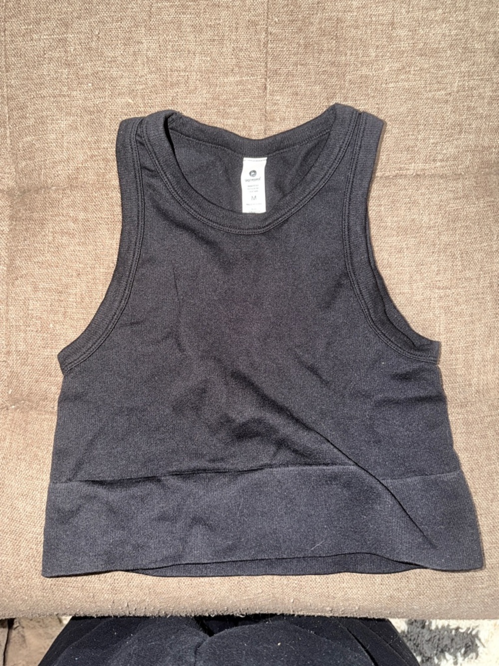 BOGO FREE Black & grey Women's Ribbed Tank Top - 90 degrees